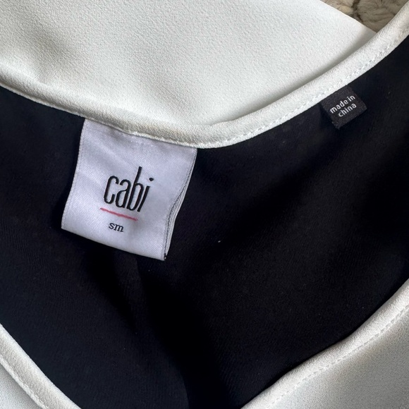 CAbi Domino Split Mesh Back Hi-Low Tank Top - Picture 3 of 4